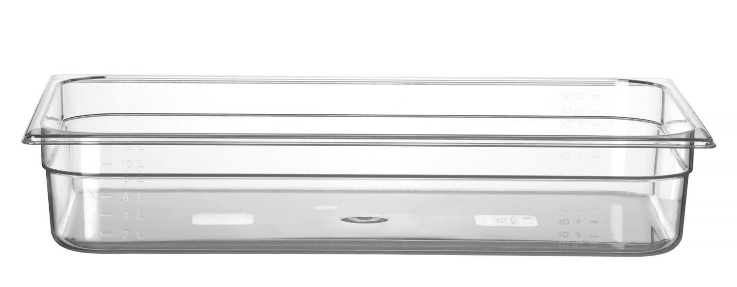 Toiduanum polükarbonaadist GN 1/1 Profi Line, HENDI, Profi Line, GN 1/1, 14L, Läbipaistev, 530x325x(H)100mm