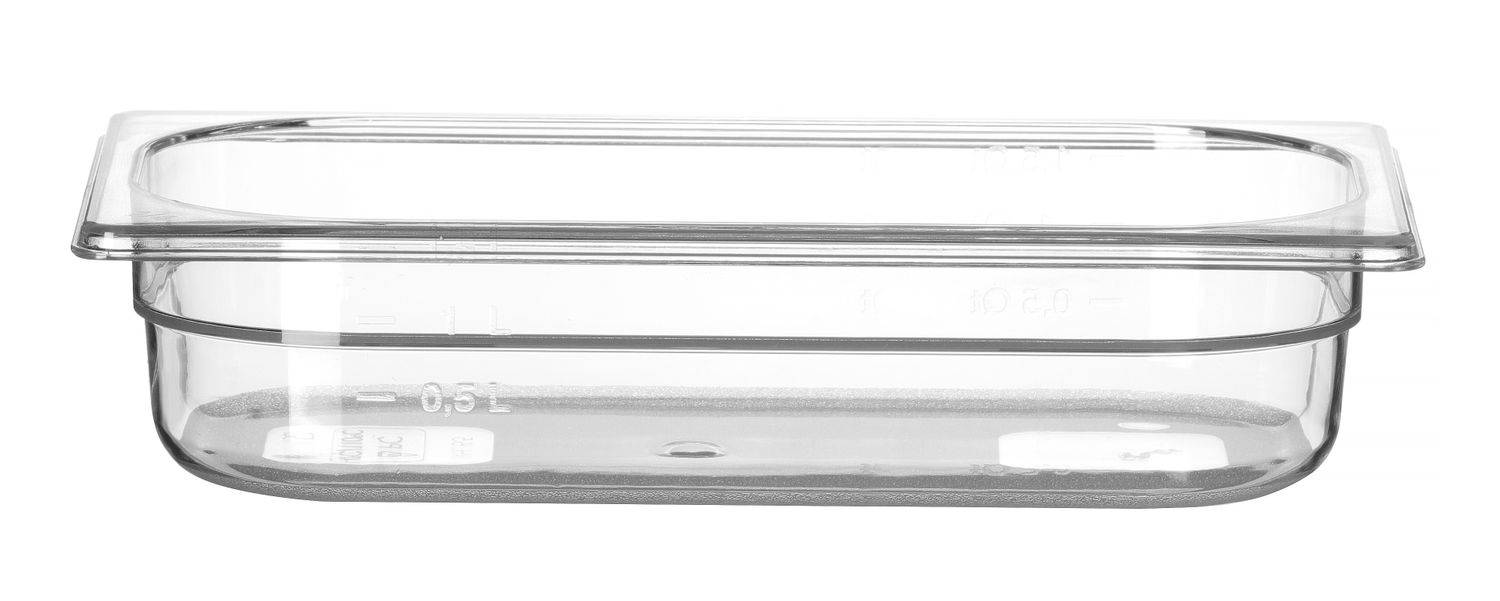 Toiduanum polükarbonaadist GN 1/3 Profi Line, HENDI, Profi Line, GN 1/3, 2,5L, Läbipaistev, 325x176x(H)65mm