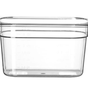 Toiduanum polükarbonaadist GN 1/4 Profi Line, HENDI, Profi Line, GN 1/4, 5,5L, Läbipaistev, 265x162x(H)200mm