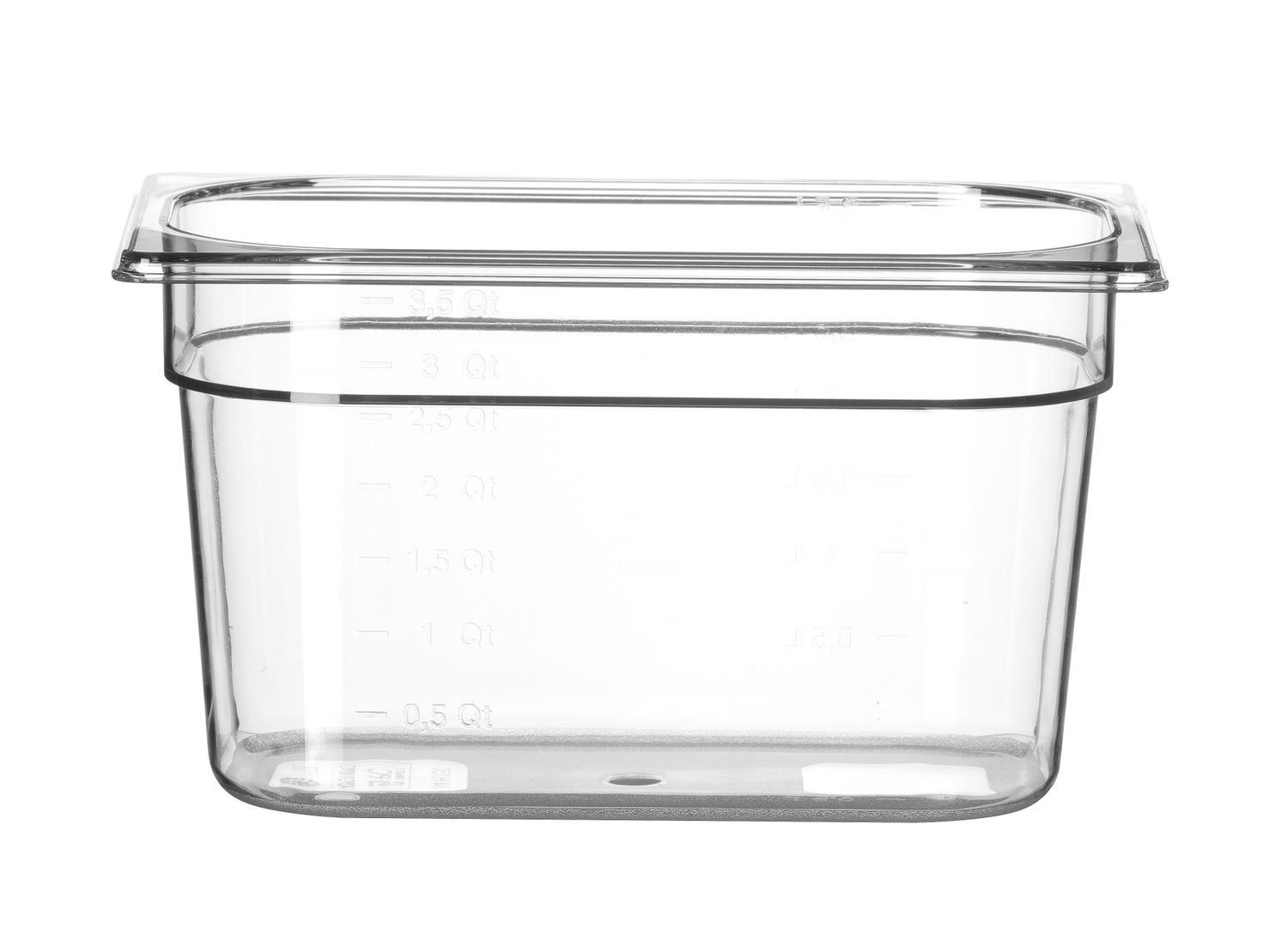 Toiduanum polükarbonaadist GN 1/4 Profi Line, HENDI, Profi Line, GN 1/4, 4L, Läbipaistev, 265x162x(H)150mm