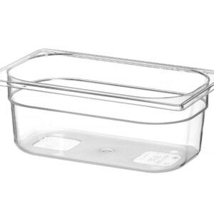 Toiduanum polükarbonaadist GN 1/4 Profi Line, HENDI, Profi Line, GN 1/4, 2,8L, Läbipaistev, 265x162x(H)100mm
