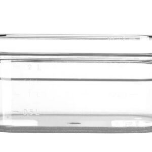 Toiduanum polükarbonaadist GN 1/4 Profi Line, HENDI, Profi Line, GN 1/4, 2,8L, Läbipaistev, 265x162x(H)100mm