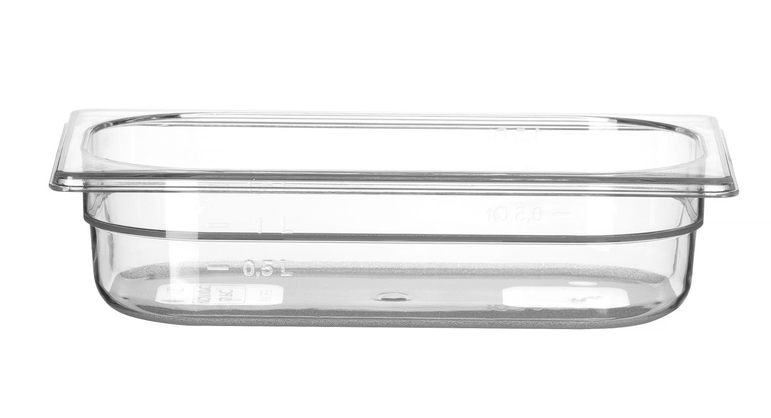 Toiduanum polükarbonaadist GN 1/4 Profi Line, HENDI, Profi Line, GN 1/4, 1,8L, Läbipaistev, 265x162x(H)65mm