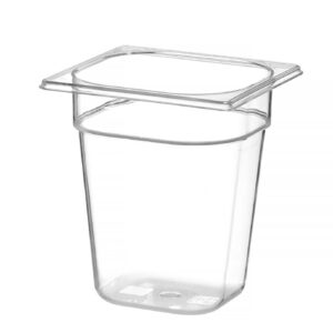 Toiduanum polükarbonaadist GN 1/6 Profi Line, HENDI, Profi Line, GN 1/6, 3,4L, Läbipaistev, 176x162x(H)200mm