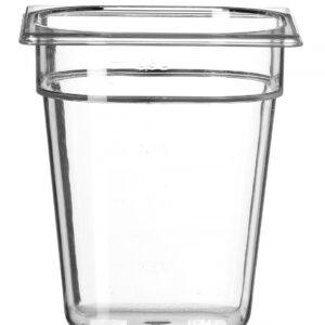 Toiduanum polükarbonaadist GN 1/6 Profi Line, HENDI, Profi Line, GN 1/6, 3,4L, Läbipaistev, 176x162x(H)200mm