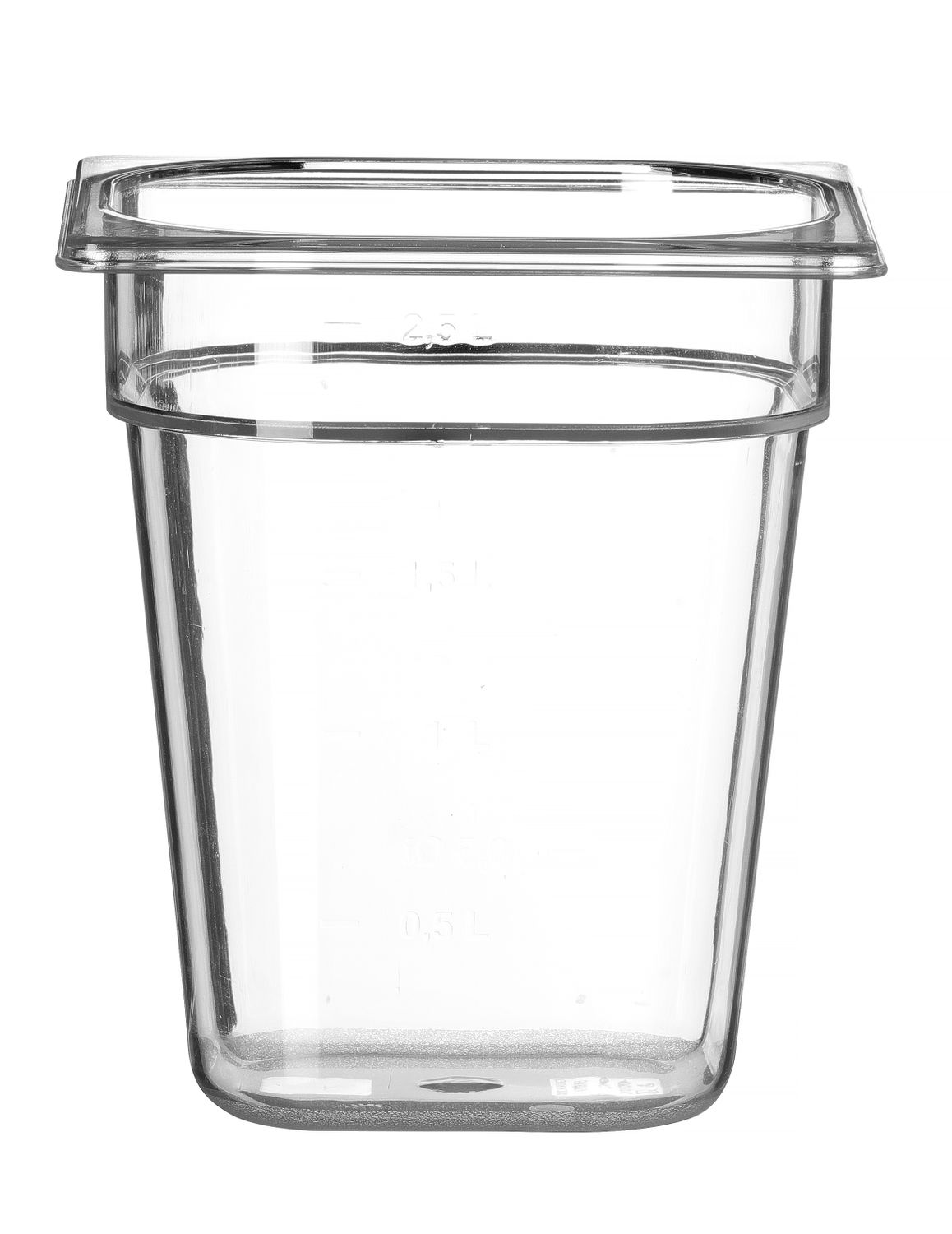Toiduanum polükarbonaadist GN 1/6 Profi Line, HENDI, Profi Line, GN 1/6, 3,4L, Läbipaistev, 176x162x(H)200mm