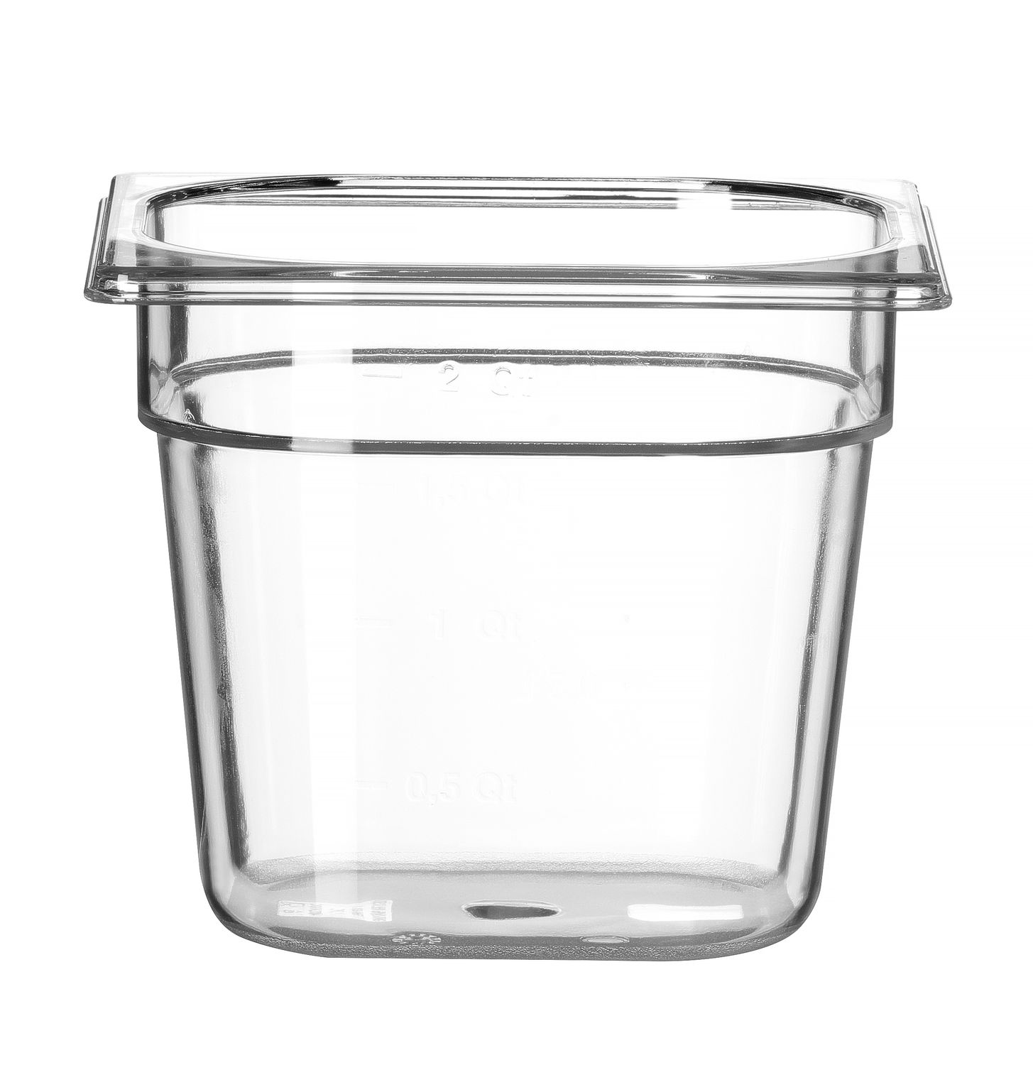 Toiduanum polükarbonaadist GN 1/6 Profi Line, HENDI, Profi Line, GN 1/6, 2,4L, Läbipaistev, 176x162x(H)150mm