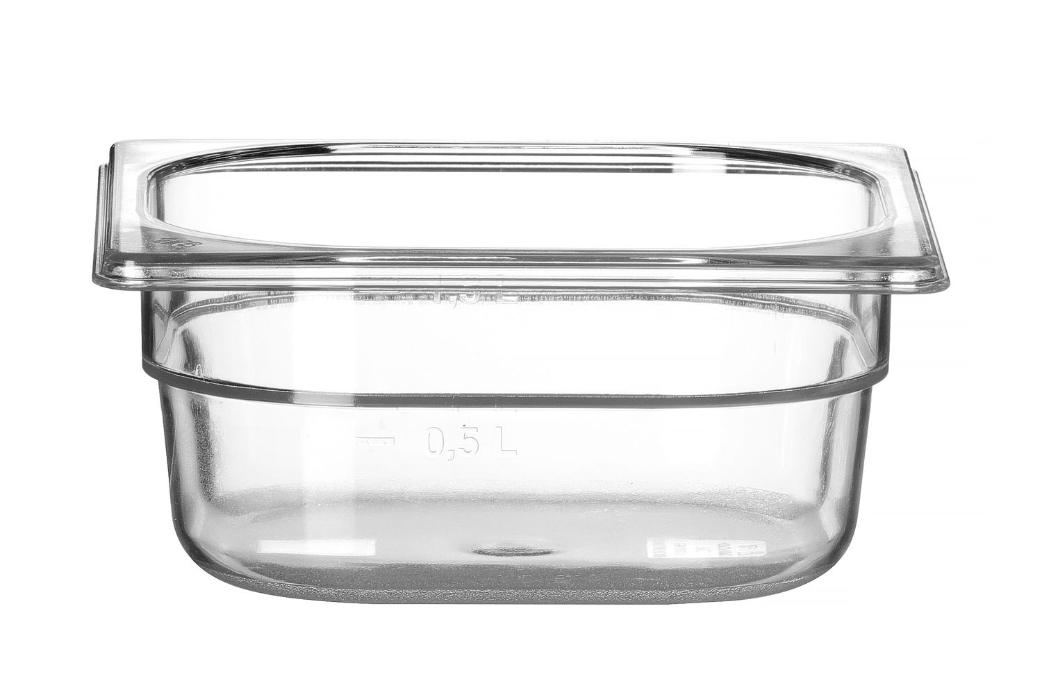 Toiduanum polükarbonaadist GN 1/6 Profi Line, HENDI, Profi Line, GN 1/6, 1L, Läbipaistev, 176x162x(H)65mm