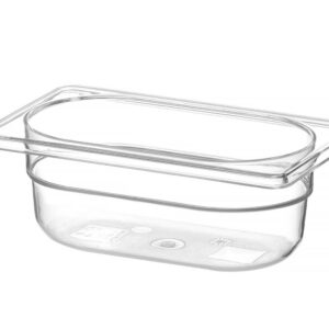Toiduanum polükarbonaadist GN 1/9 Profi Line, HENDI, Profi Line, GN 1/9, 0,6L, Läbipaistev, 176x108x(H)65mm