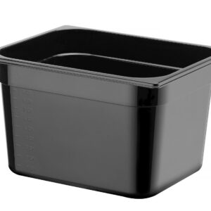 Toiduanum mustast polükarbonaadist GN 1/2, HENDI, Profi Line, 12,5L, Must, 325x265x(H)200mm