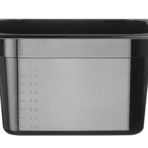 Toiduanum mustast polükarbonaadist GN 1/2, HENDI, Profi Line, 12,5L, Must, 325x265x(H)200mm