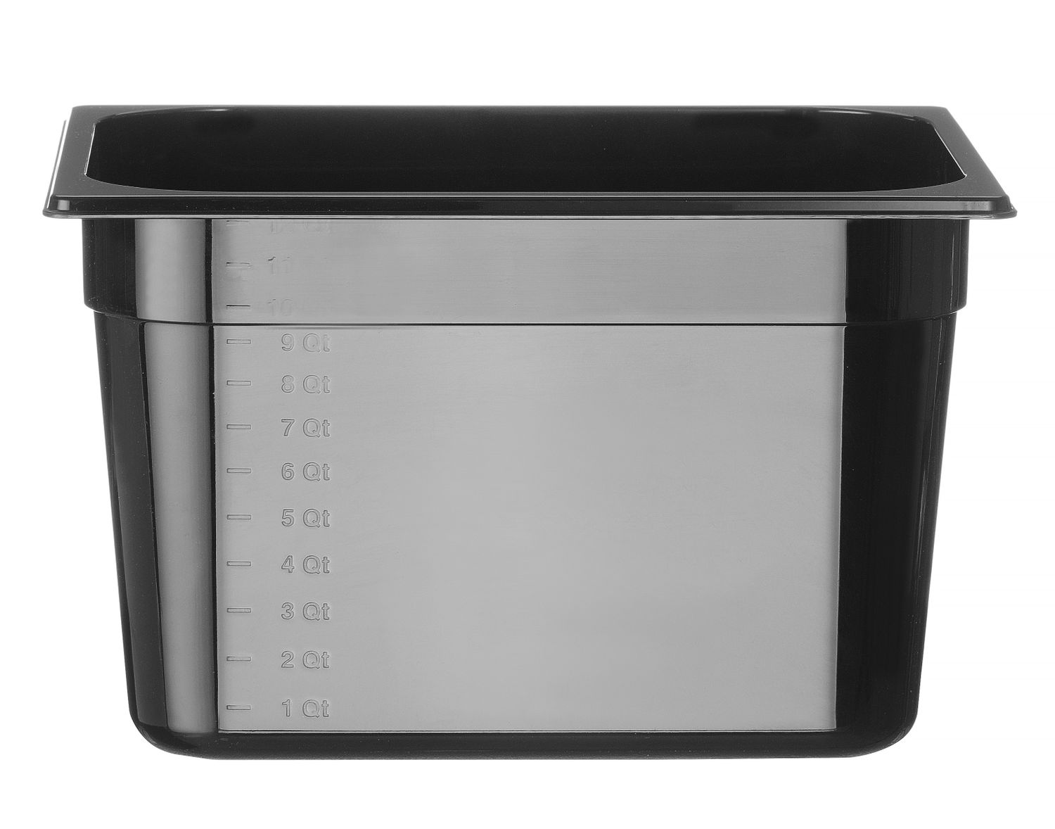 Toiduanum mustast polükarbonaadist GN 1/2, HENDI, Profi Line, 12,5L, Must, 325x265x(H)200mm