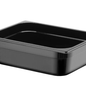 Toiduanum mustast polükarbonaadist GN 1/2, HENDI, Profi Line, GN 1/2, 6,5L, Must, 325x265x(H)100mm