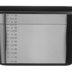 Toiduanum mustast polükarbonaadist GN 1/3, HENDI, Profi Line, GN 1/3, 7,8L, Must, 325x176x(H)200mm