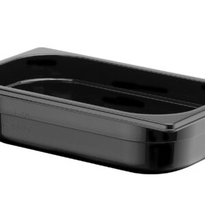 Toiduanum mustast polükarbonaadist GN 1/4, HENDI, Profi Line, GN 1/4, 1,8L, Must, 265x162x(H)65mm