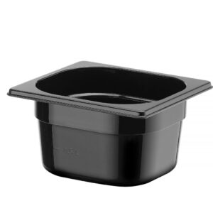 Toiduanum mustast polükarbonaadist GN 1/6, HENDI, Profi Line, GN 1/6, 1,6L, Must, 176x162x(H)100mm