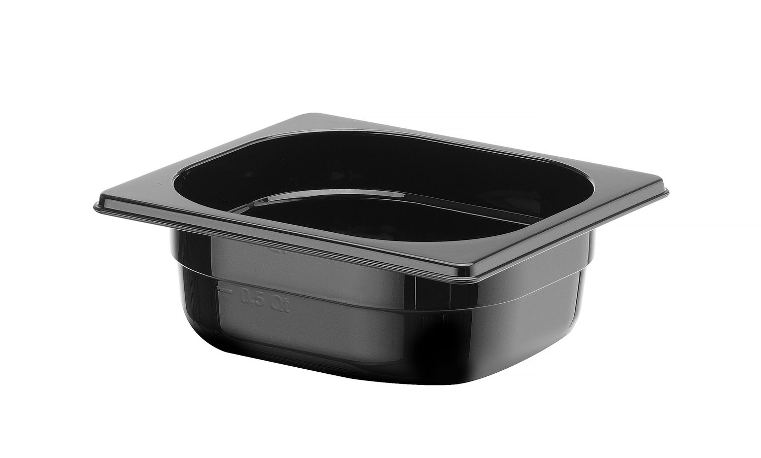 Toiduanum mustast polükarbonaadist GN 1/6, HENDI, Profi Line, GN 1/6, 1L, Must, 176x162x(H)65mm