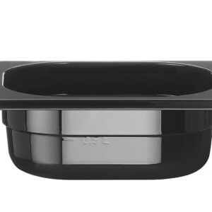 Toiduanum mustast polükarbonaadist GN 1/6, HENDI, Profi Line, GN 1/6, 1L, Must, 176x162x(H)65mm