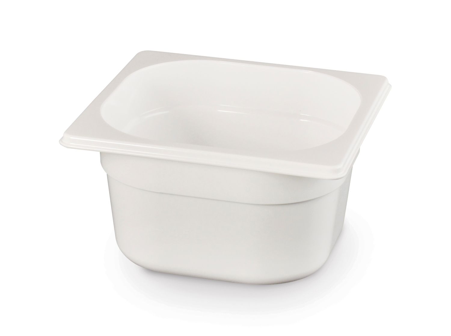 Toiduanum valgest polükarbonaadist GN 1/6, HENDI, GN 1/6, 2,4L, Valge, 176x162x(H)150mm