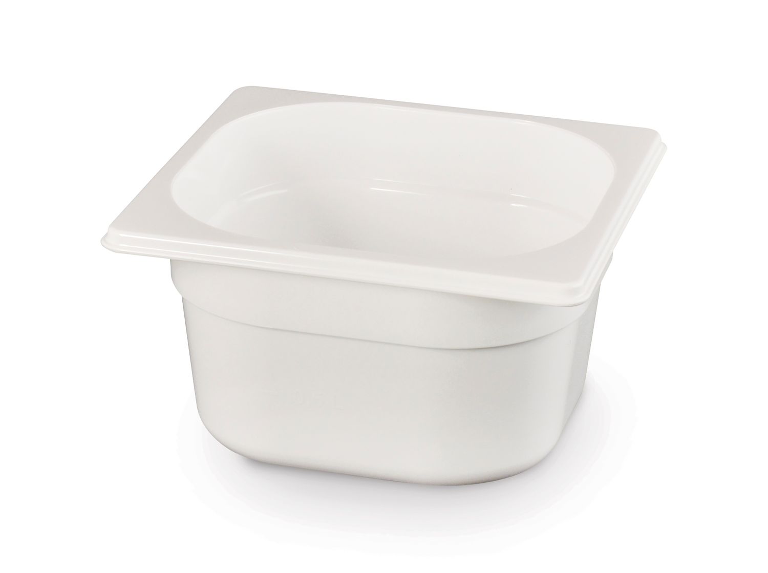 Toiduanum valgest polükarbonaadist GN 1/6, HENDI, GN 1/6, 1,6L, Valge, 176x162x(H)100mm