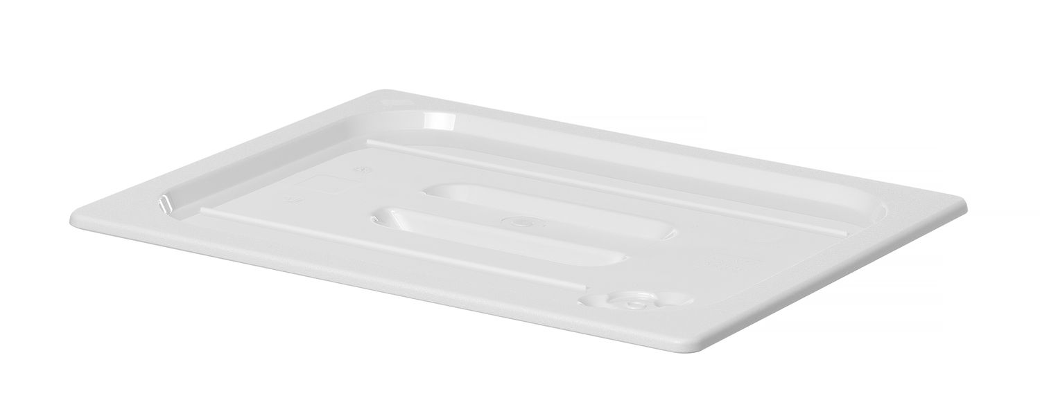 Kaas valgest polükarbonaadist GN-nõude jaoks, HENDI, GN 1/2, Valge, 265x325mm