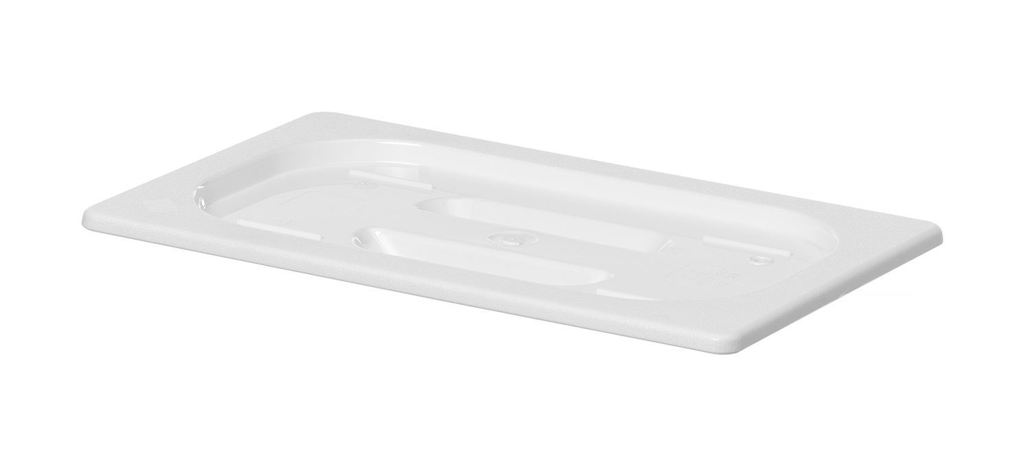 Kaas valgest polükarbonaadist GN-nõude jaoks, HENDI, GN 1/4, Valge, 265x162mm