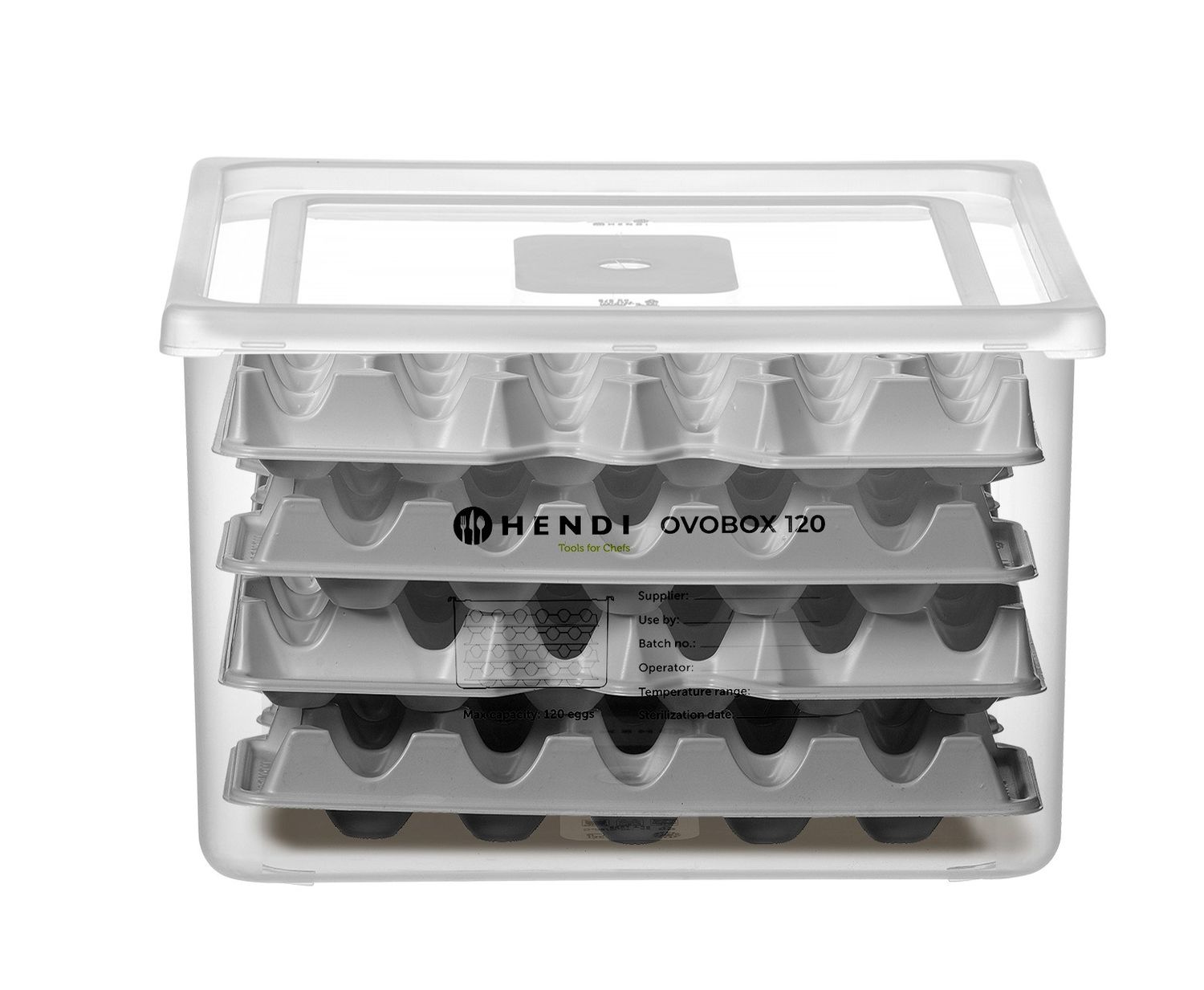 Munakonteiner HENDI OVOBOX 120, HENDI, GN 2/3, 18L, 355x325x(H)200mm, Ristkülikukujuline