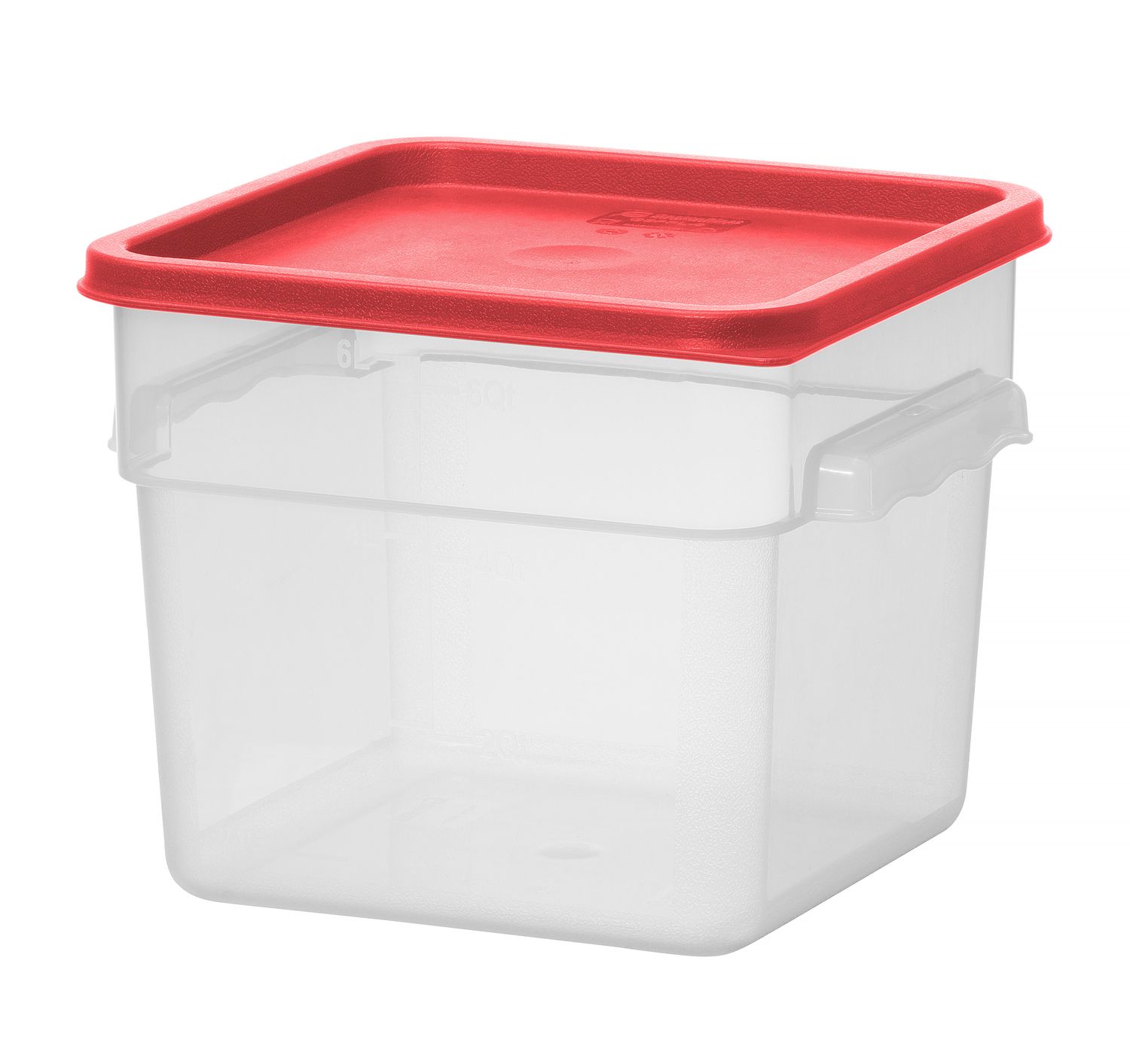 Toidukonteiner graduatsiooniga, HENDI, 5,7L, 235x235x(H)180mm