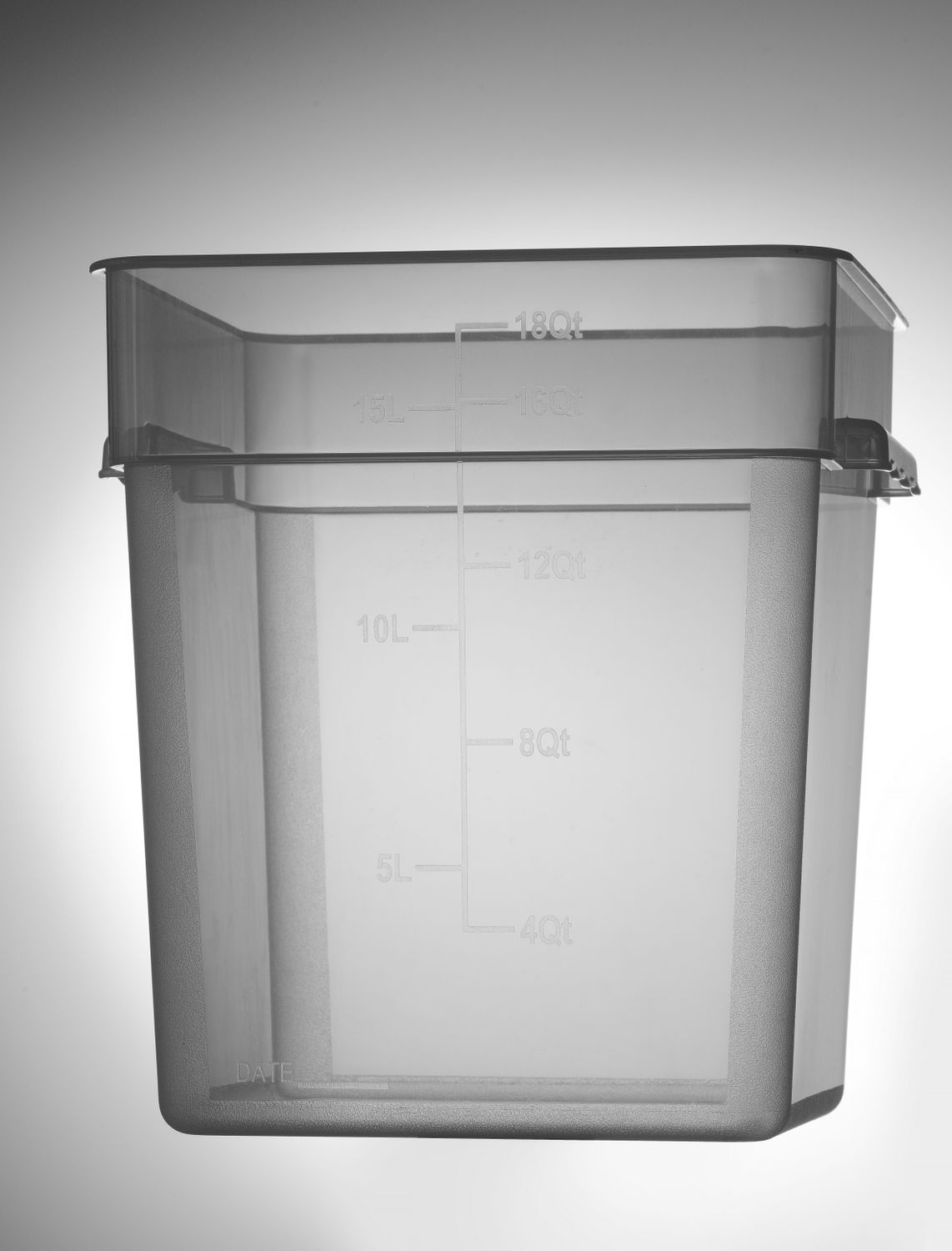 Toidukonteiner graduatsiooniga, HENDI, 17,2L, 290x290x(H)320mm