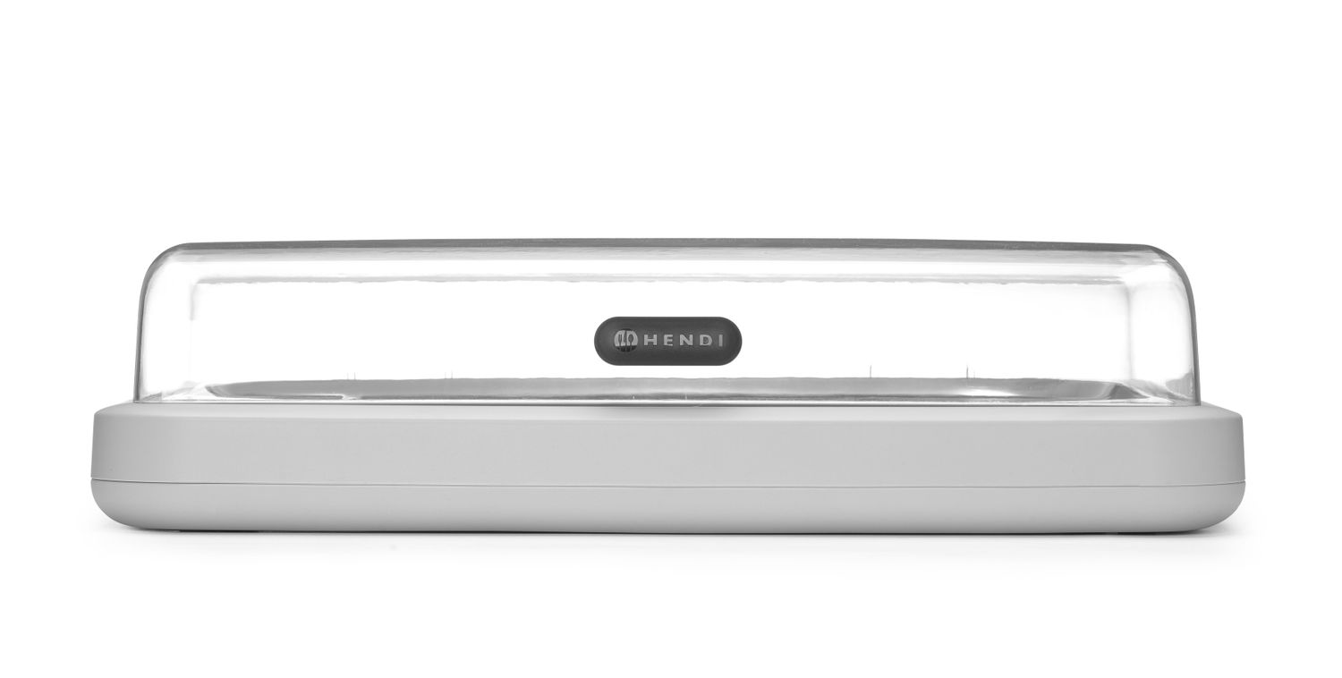 Jahevitriin UNIQ, HENDI, designed by Robert Bronwasser, GN 1/1, Valge, 593x389x(H)147mm, Ristkülikukujuline