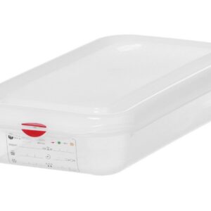 GN 1/3 mahuti, polüpropüleen, HENDI, GN 1/3, 2,5L, Läbipaistev, 325x176x(H)65mm, Ristkülikukujuline