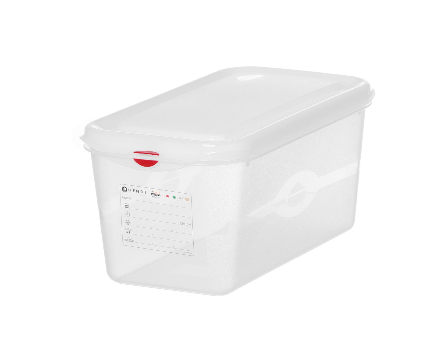 GN 1/3 mahuti, polüpropüleen, HENDI, GN 1/3, 6L, Läbipaistev, 325x176x(H)150mm, Ristkülikukujuline