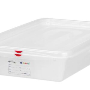 GN 2/3 mahuti, polüpropüleen, HENDI, GN 2/3, 9L, Läbipaistev, 354x325x(H)100mm, Ristkülikukujuline