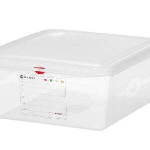 GN 2/3 mahuti, polüpropüleen, HENDI, GN 2/3, 13,5L, Läbipaistev, 354x325x(H)150mm, Ristkülikukujuline