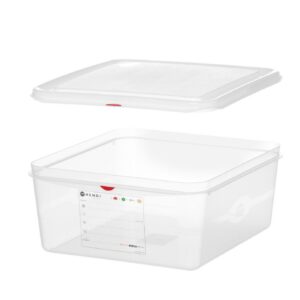 GN 2/3 mahuti, polüpropüleen, HENDI, GN 2/3, 13,5L, Läbipaistev, 354x325x(H)150mm, Ristkülikukujuline