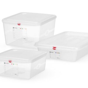 GN 2/3 mahuti, polüpropüleen, HENDI, GN 2/3, 9L, Läbipaistev, 354x325x(H)100mm, Ristkülikukujuline
