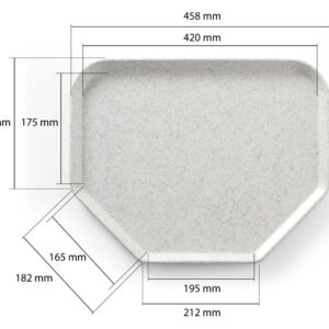 Kandik, trapetsikujuline , AmerBox, Graniit, 455x355mm