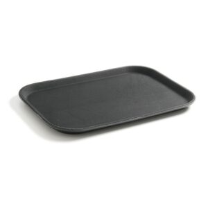 Serving tray, rectangular, non-slip, black, HENDI, GN 1/1, 530x325mm