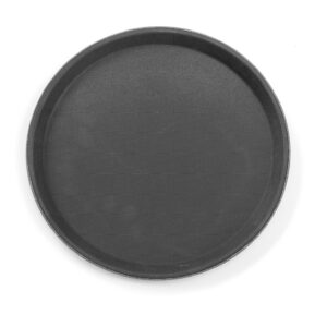 Polüpropüleenist libisemiskindel ümmargune serveerimiskandik, must, HENDI, ⌀410x(H)20mm
