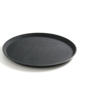 Polüpropüleenist libisemiskindel ümmargune serveerimiskandik, must, HENDI, ⌀410x(H)20mm