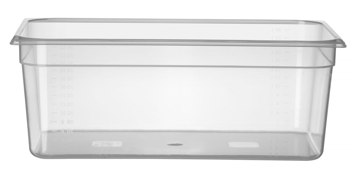 Toiduanum polüpropüleenist GN 1/1 Profi Line, HENDI, Profi Line, GN 1/1, 24L, Läbipaistev, 530x325x(H)200mm