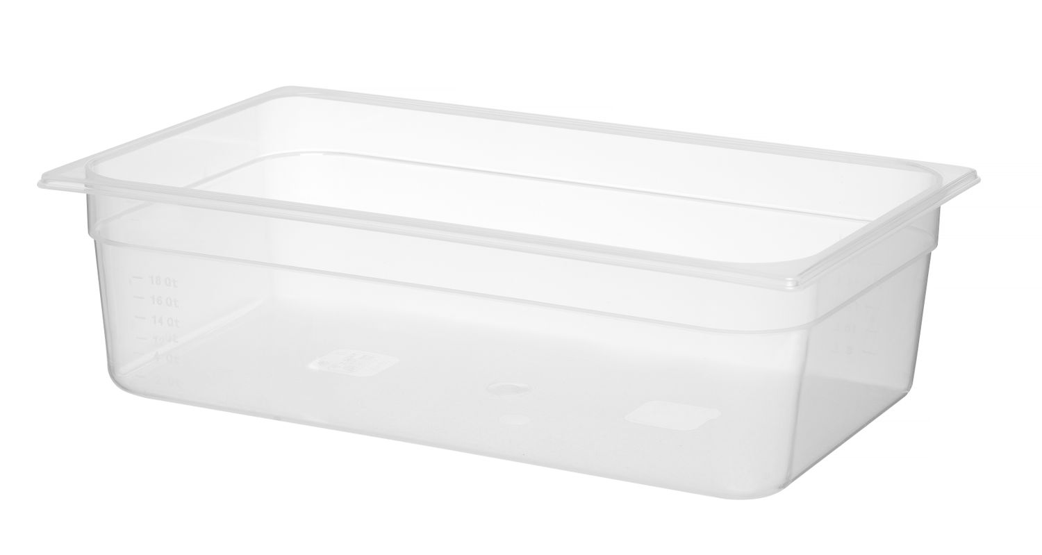 Toiduanum polüpropüleenist GN 1/1 Profi Line, HENDI, Profi Line, GN 1/1, 18L, Läbipaistev, 530x325x(H)150mm
