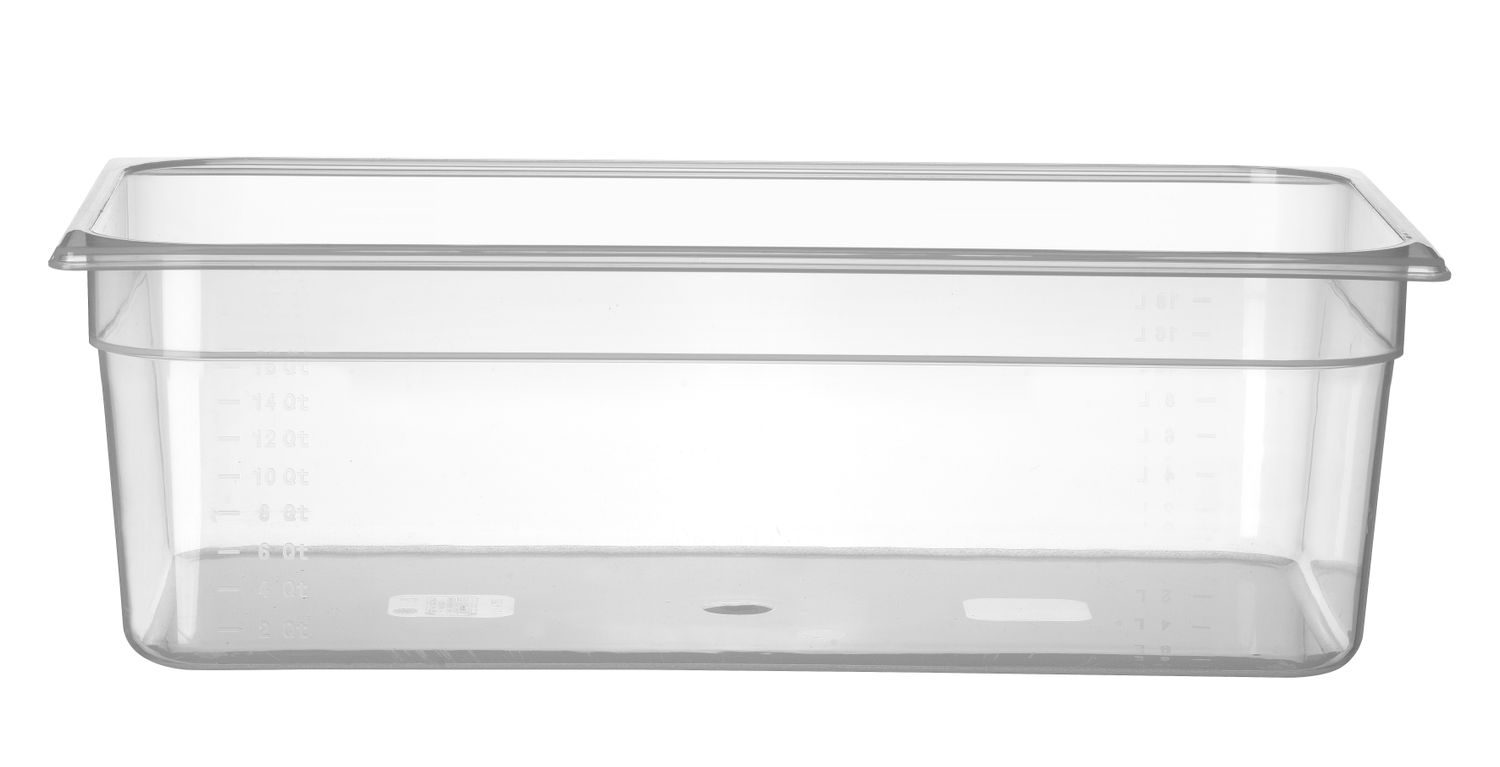 Toiduanum polüpropüleenist GN 1/1 Profi Line, HENDI, Profi Line, GN 1/1, 18L, Läbipaistev, 530x325x(H)150mm