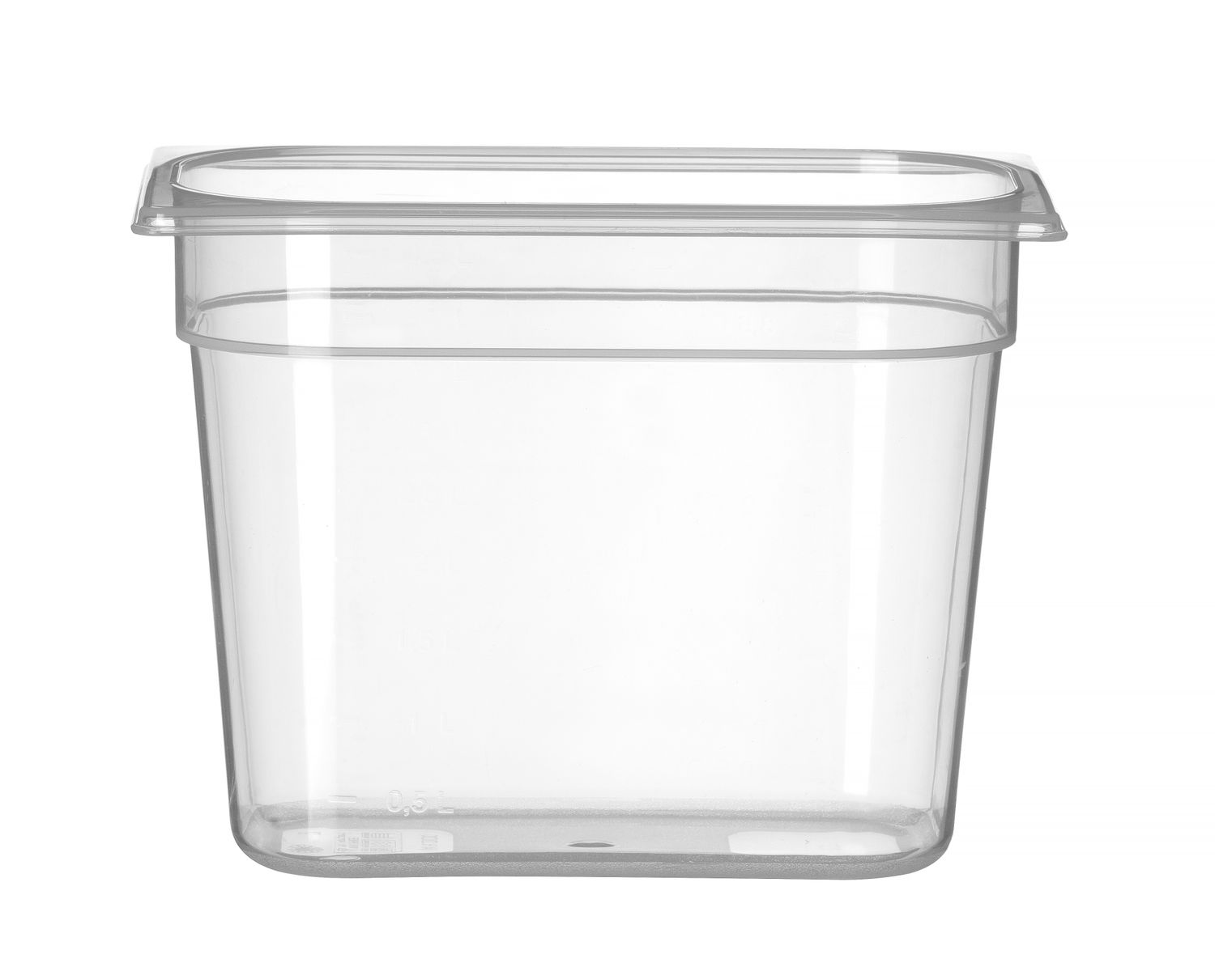 Toiduanum polüpropüleenist GN 1/4 Profi Line, HENDI, Profi Line, GN 1/4, 4,5L, Läbipaistev, 265x162x(H)200mm