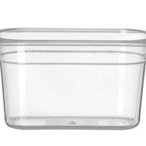 Toiduanum polüpropüleenist GN 1/4 Profi Line, HENDI, Profi Line, GN 1/4, 3,5L, Läbipaistev, 265x162x(H)150mm