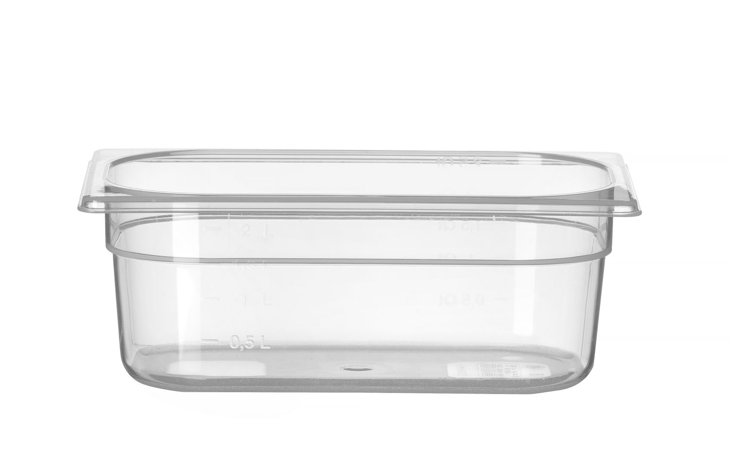 Toiduanum polüpropüleenist GN 1/4 Profi Line, HENDI, Profi Line, GN 1/4, 2L, Läbipaistev, 265x162x(H)100mm