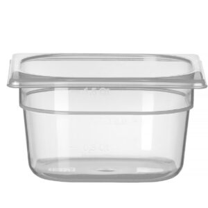 Toiduanum polüpropüleenist GN 1/6 Profi Line, HENDI, Profi Line, GN 1/6, 1,5L, Läbipaistev, 176x162x(H)100mm