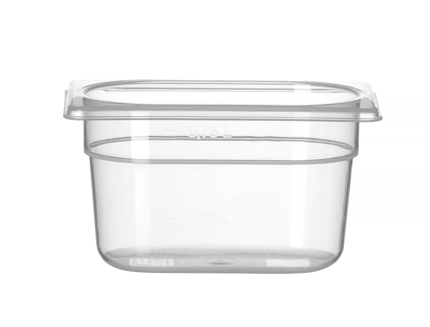 Toiduanum polüpropüleenist GN 1/9 Profi Line, HENDI, Profi Line, 1,0, GN 1/9, 0,75L, Läbipaistev, 176x108x(H)100mm