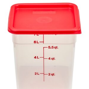 CamSquare läbipaistev polüpropüleenist konteiner söökidele, Cambro, 7,6 l, 7,6L, 215x215x(H)230mm