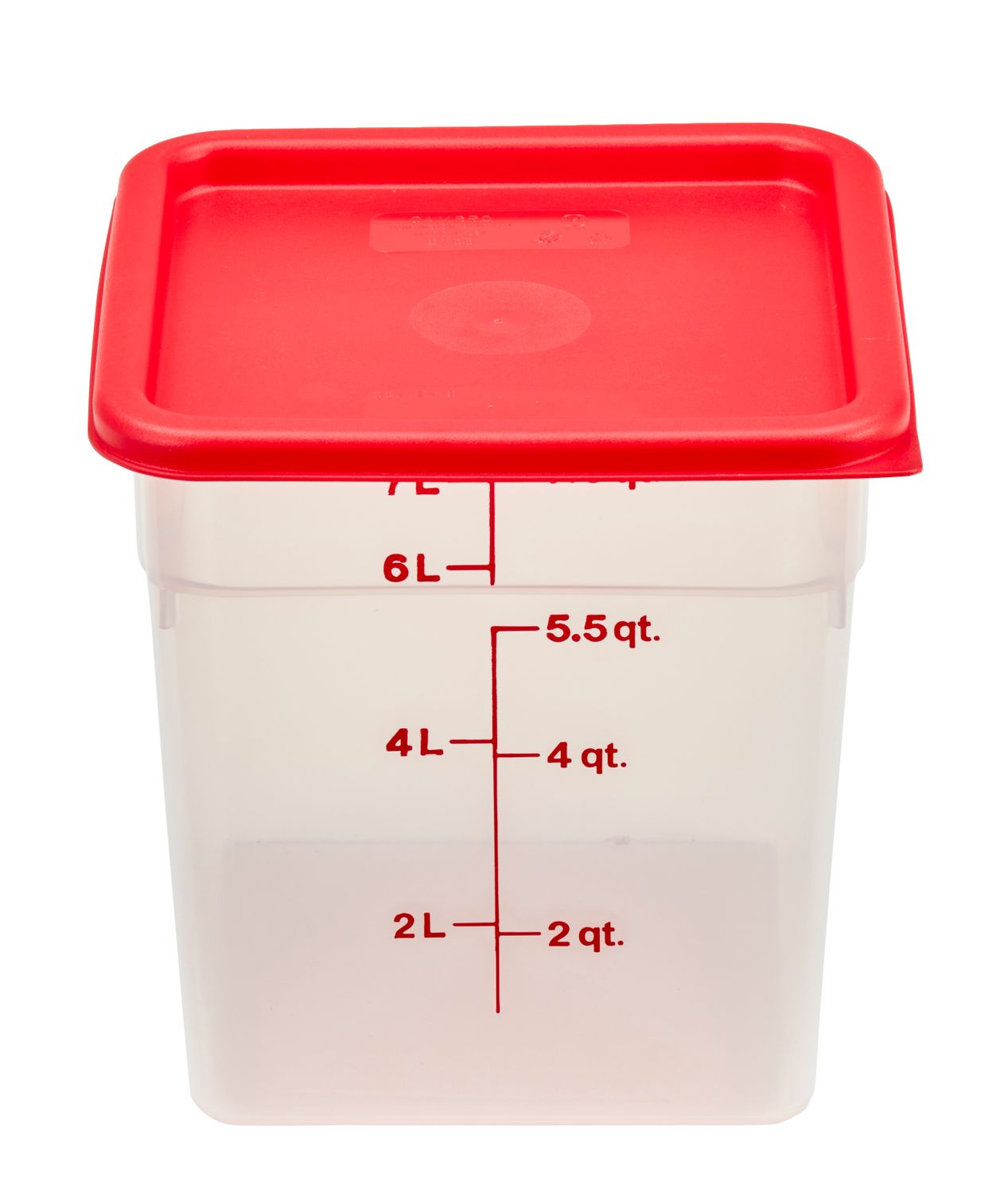 CamSquare läbipaistev polüpropüleenist konteiner söökidele, Cambro, 7,6 l, 7,6L, 215x215x(H)230mm
